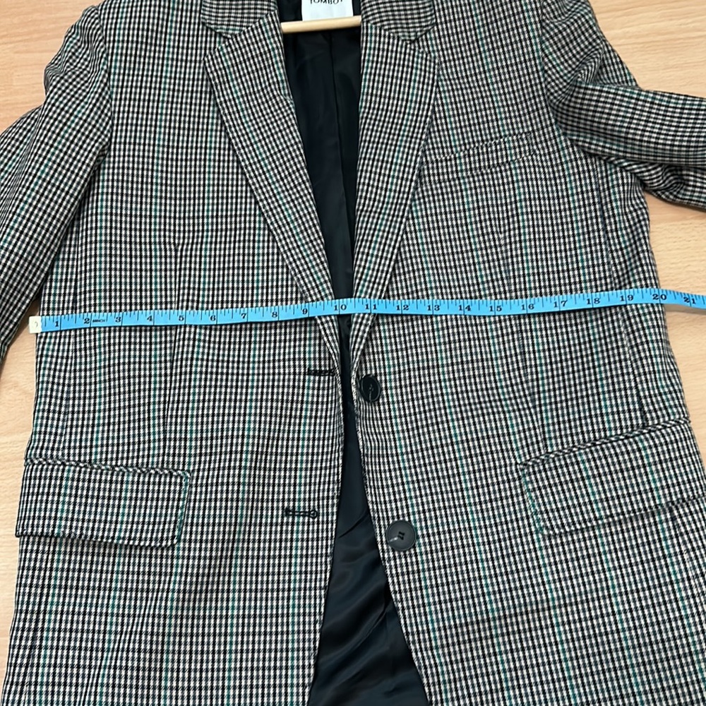 STUDIO TOMBOY HOUNDSTOOTH BLAZER - Picture 4 of 10